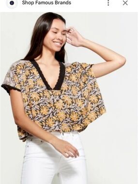 Free people Leilani boxy crop top